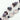 Lampwork Bead Strand Dup in Punk Rock Cotton Candy