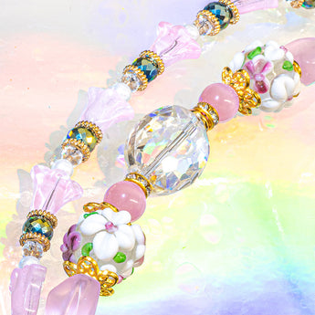 Lampwork Bead Strand Duo in The Princess's Royal Garden