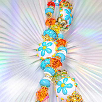 Lampwork Bead Strand Duo in Boracay Beach