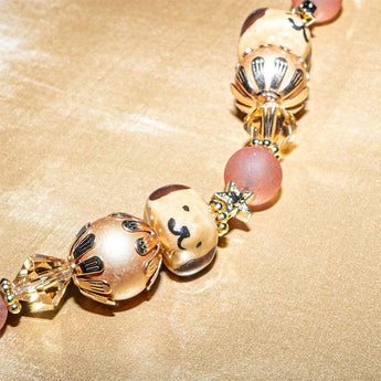 Lampwork Bead Strand in Love Like a Labrador