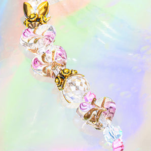 Lampwork Bead Strand in Flowers From The Heart
