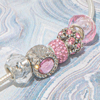 Large Hole Bead Set in Pretty in Pink