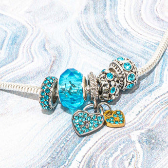 Large Hole Bead Set in Tides Of Teal
