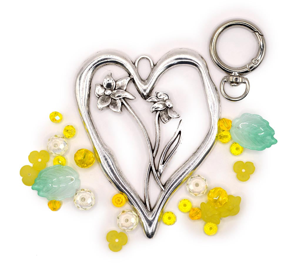Birth Month Flower Keychain Kit in March Daffodil