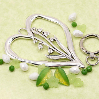 Birth Month Flower Keychain Kit in May Lily Of The Valley