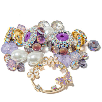 Mini Bead Mix in Butterfly Monarchy