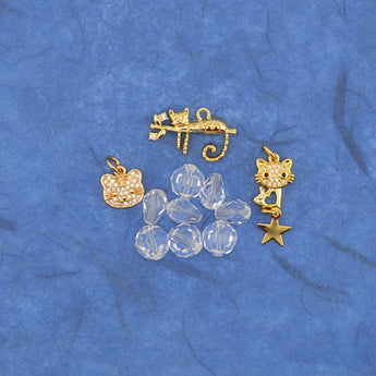 Bitty Bead Mix in Crystal Kitties