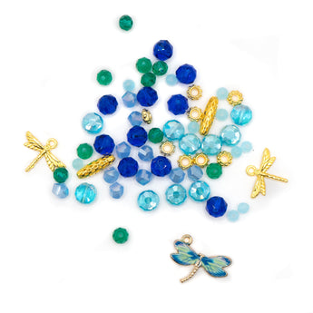 Mini Bead Mix in Dragonflies