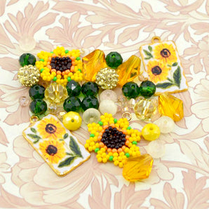 Mini Bead mix in Sunshine & Sunflowers