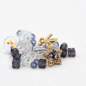 Mini Glass Bead Mix in Galaxy Surfer