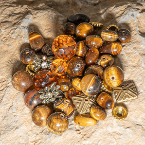 Natural Stone Bead Mix in Let's Get Wild