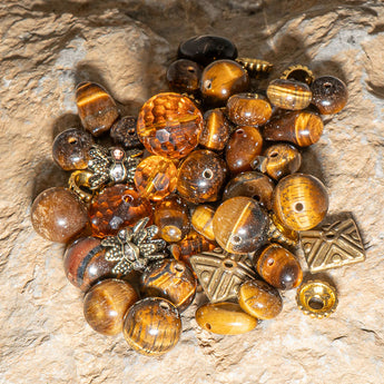 Natural Stone Bead Mix in Let's Get Wild