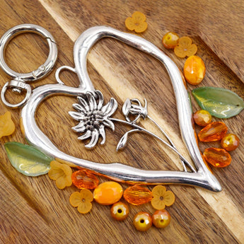 Birth Month Flower Keychain Kit in October Marigold