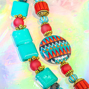 Ceramic Bead Strand Duo in Painted Nomad