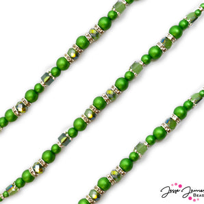 Pantone 2023 Pearl Bead Strand in Classic Green