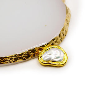 Natural Oval Freashwater Pearl Bead