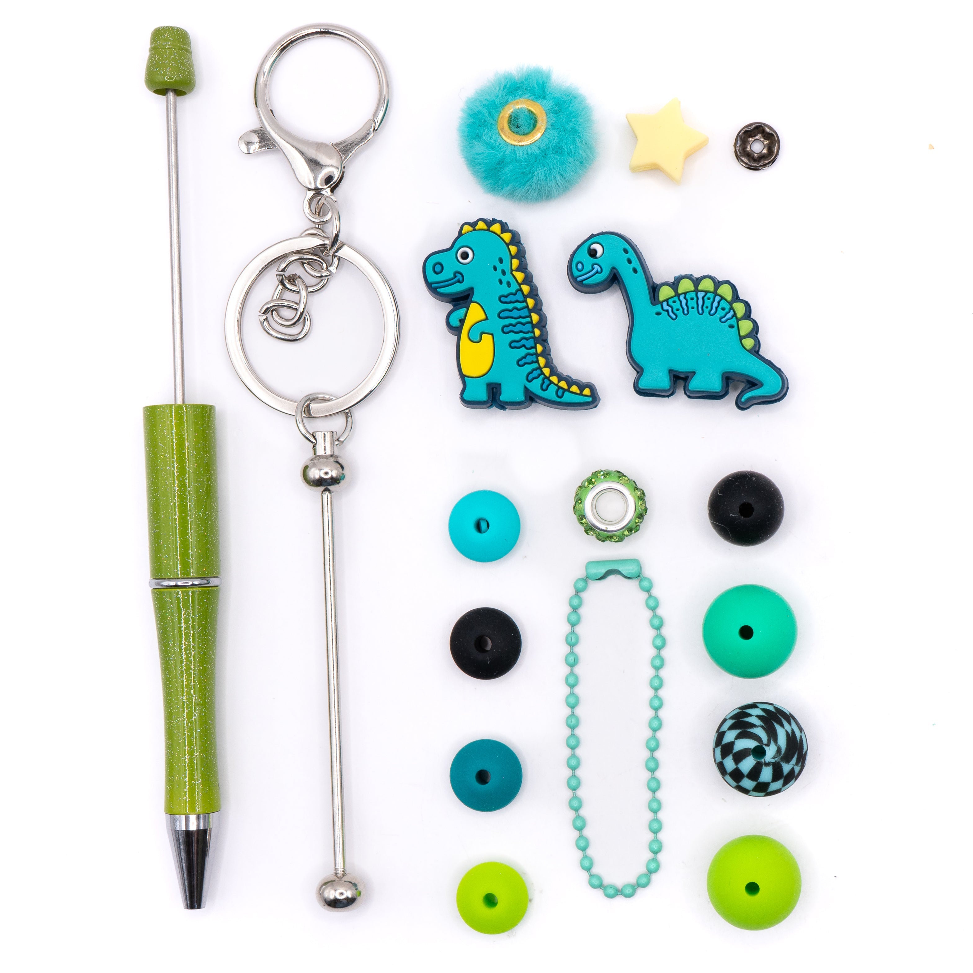Pen & Keychain Kit in Tropical Green