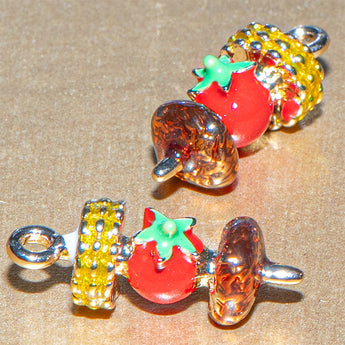 Picnic Kabob Charm Pair