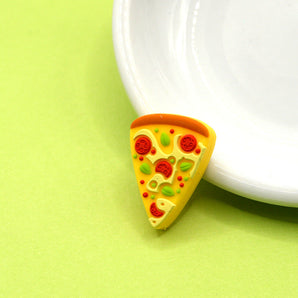 Pizza Slice Silicone Focal Bead