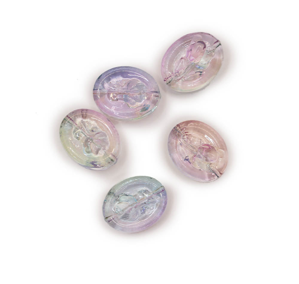 Oceanic Pressed Glass Bead Set