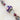 Purple Boho Bead Strand in Violets & Pearls