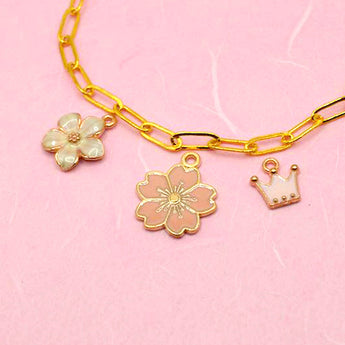 Queen of the Cherry Blossoms Charm Set