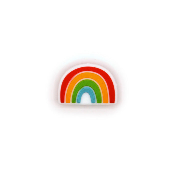 Rainbow Silicone Focal Bead
