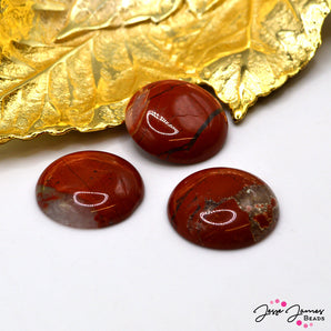 Red Jasper Rock 25mm Cabochon