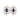 Rhinestone & Glass Connector in Purple