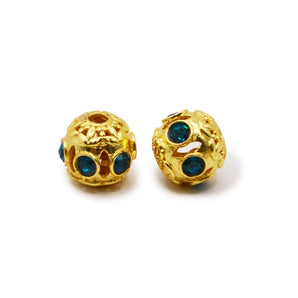 Radiant Spectrum Bead Pair in Blue