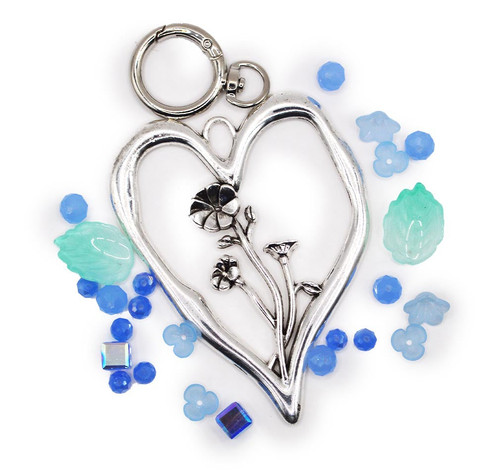 Birth Month Flower Keychain Kit in September Morning Glory