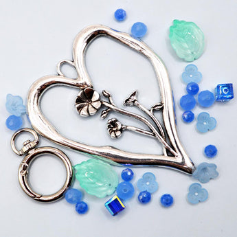 Birth Month Flower Keychain Kit in September Morning Glory
