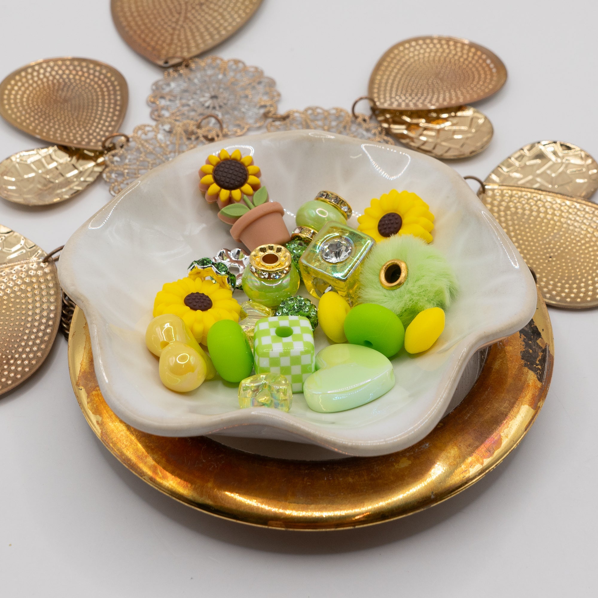 Bite-Sized Silicone Bead Mix in Sunny Sprout