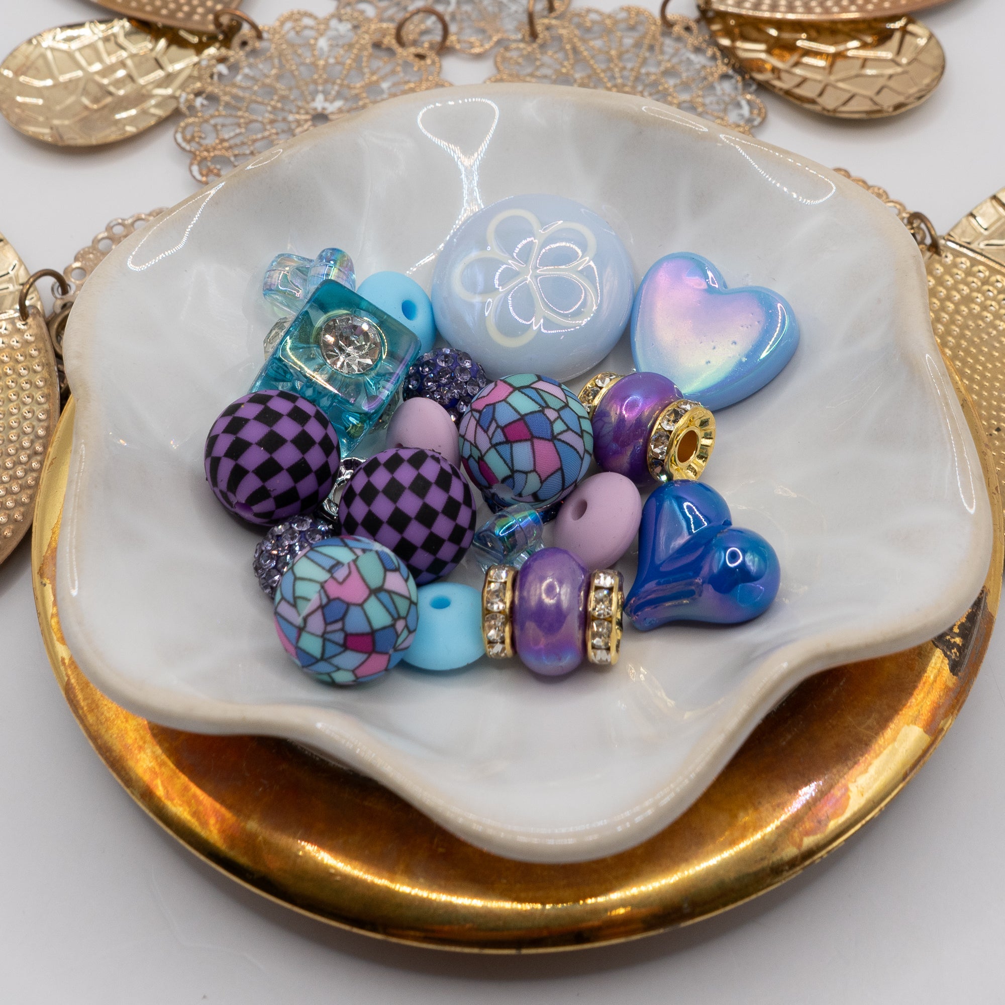 Bite-Sized Silicone Bead Mix in Twilight Whimsy