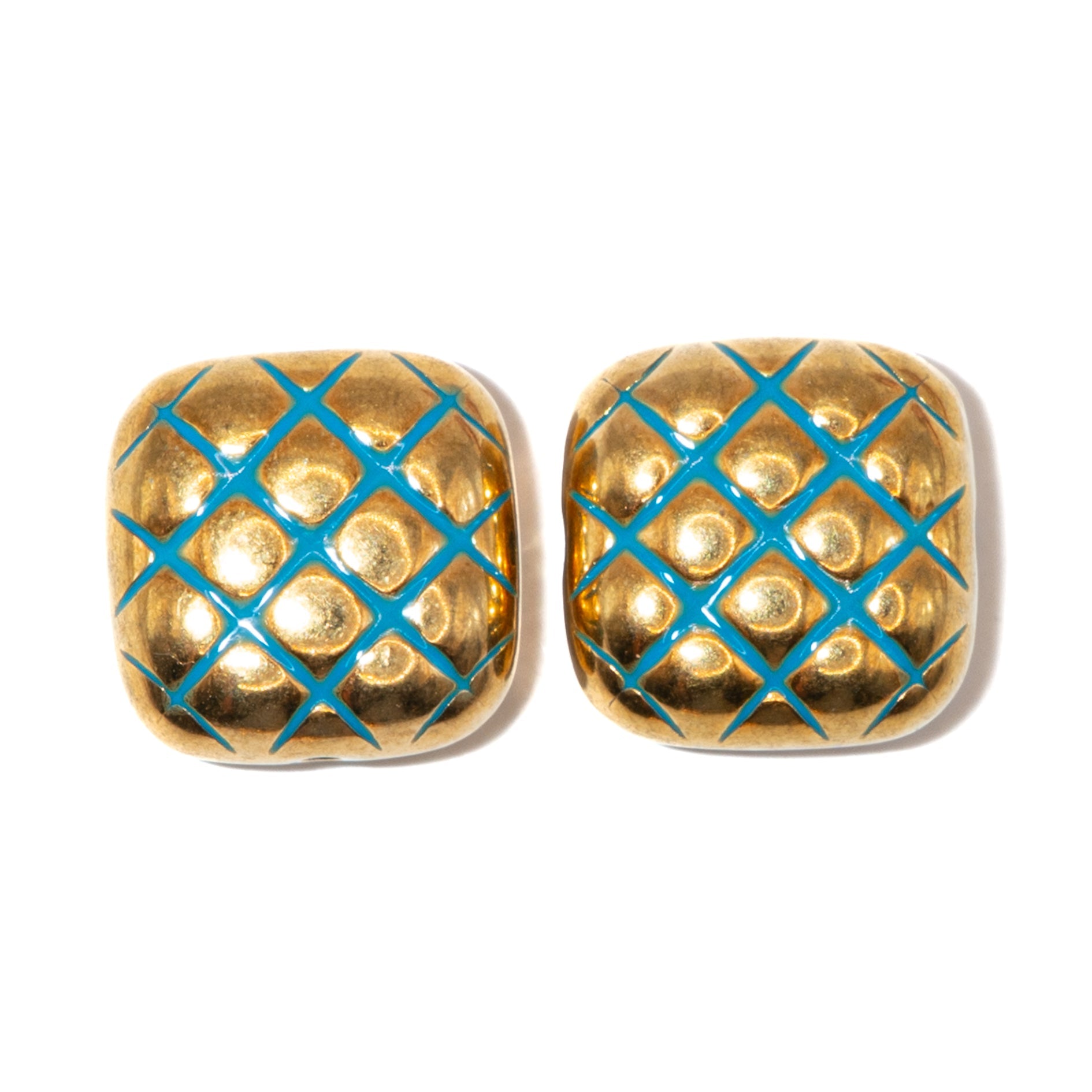 Square Bead Pair in Ocean Goddess