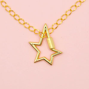 18K Gold Star Power Twist n Lock Clasp