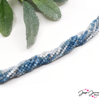 Ombré Stone Bead Set in Aquamarine