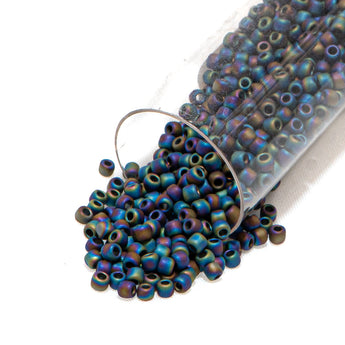 TOHO Glass 11/0 Seed Beads in Frosted AB Iris
