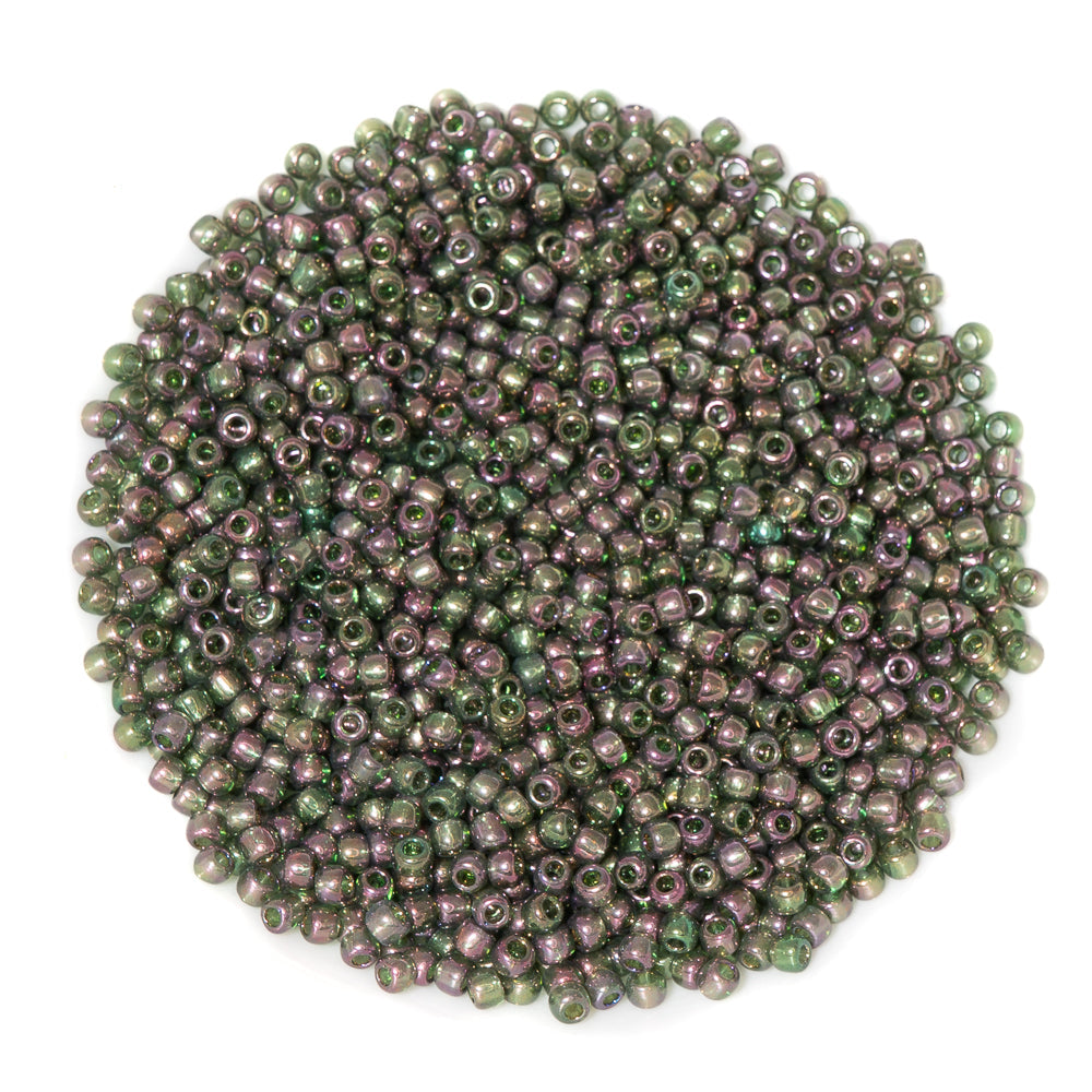 TOHO Glass 11/0 Seed Beads in Luster Olivine