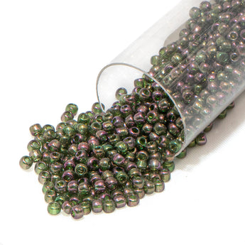TOHO Glass 11/0 Seed Beads in Luster Olivine