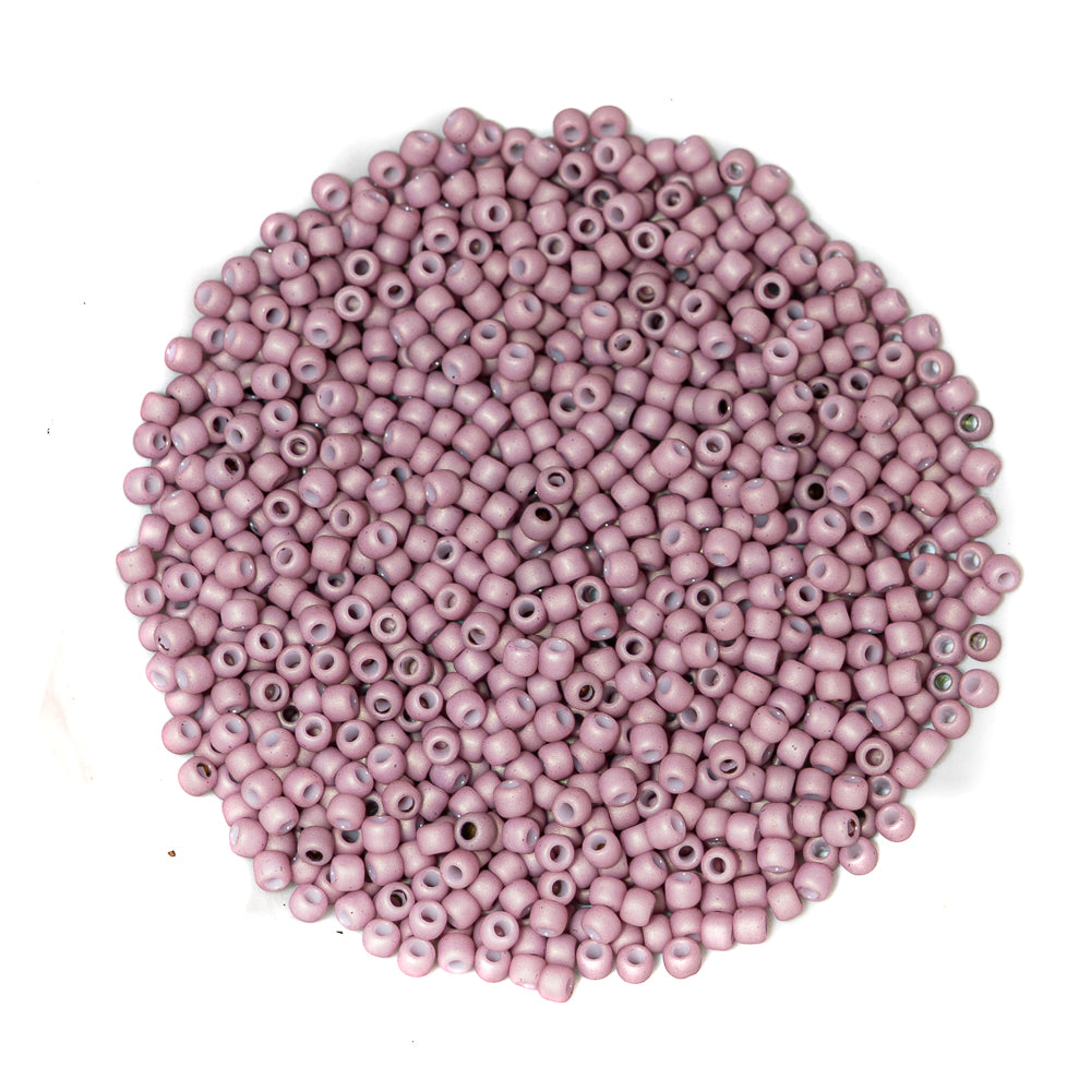 TOHO Glass 11/0 Seed Beads in Matte Frosted Lilac
