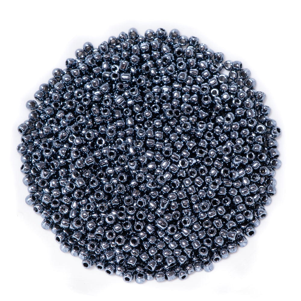 TOHO Glass 11/0 Seed Beads in Metallic Hematite