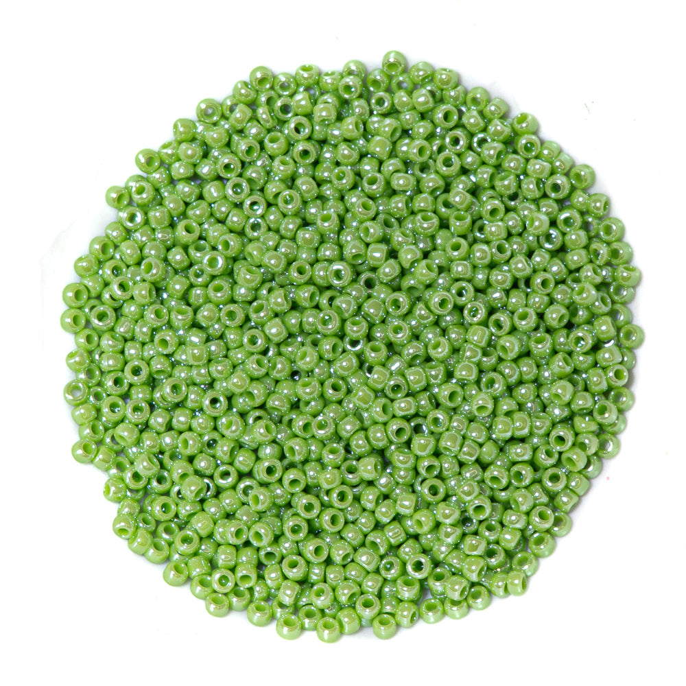 TOHO Glass 11/0 Seed Beads in Minty Green