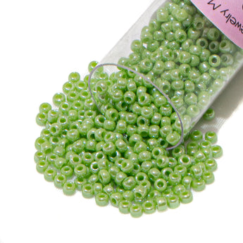 TOHO Glass 11/0 Seed Beads in Minty Green