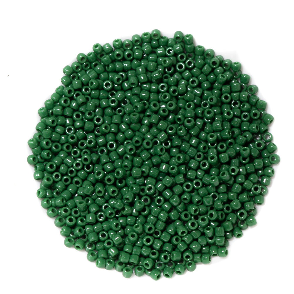 TOHO Glass 11/0 Seed Beads in Pine Green