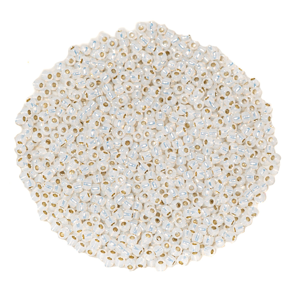 TOHO Glass 11/0 Seed Beads in Silver Lined Crystal Cove