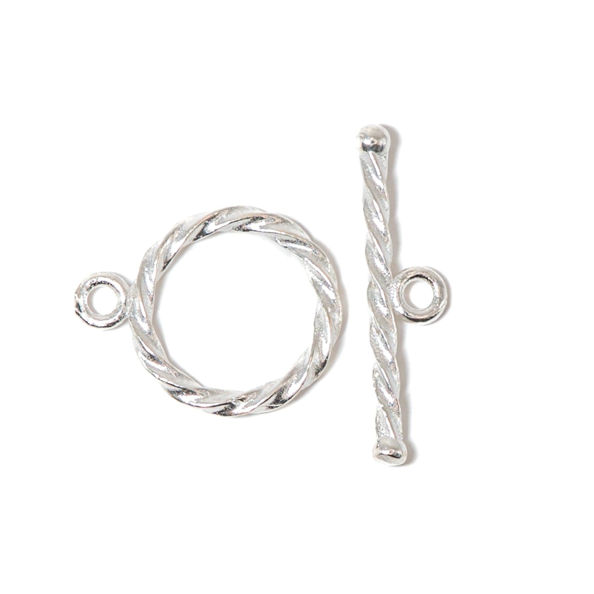 Twisted Sterling Toggle Clasp
