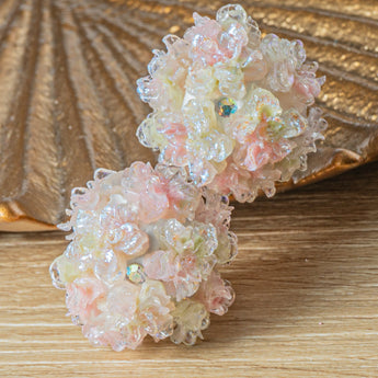 Vintage Garden Boho Bead Pair in Crystal Empire