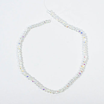 Glass AB Rondelle Glass Bead Strand