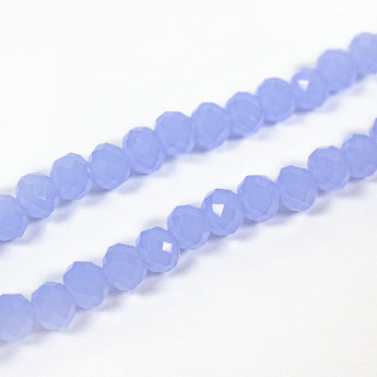 Purple Peri Glass Bead Strand